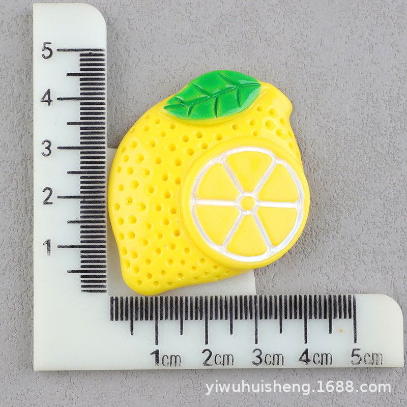 Wholesale 50pcs DIY Watermelon Strawberry Pineapple Fruit Homemade Cream Glue Resin Hole Shoe Patch FlatBack